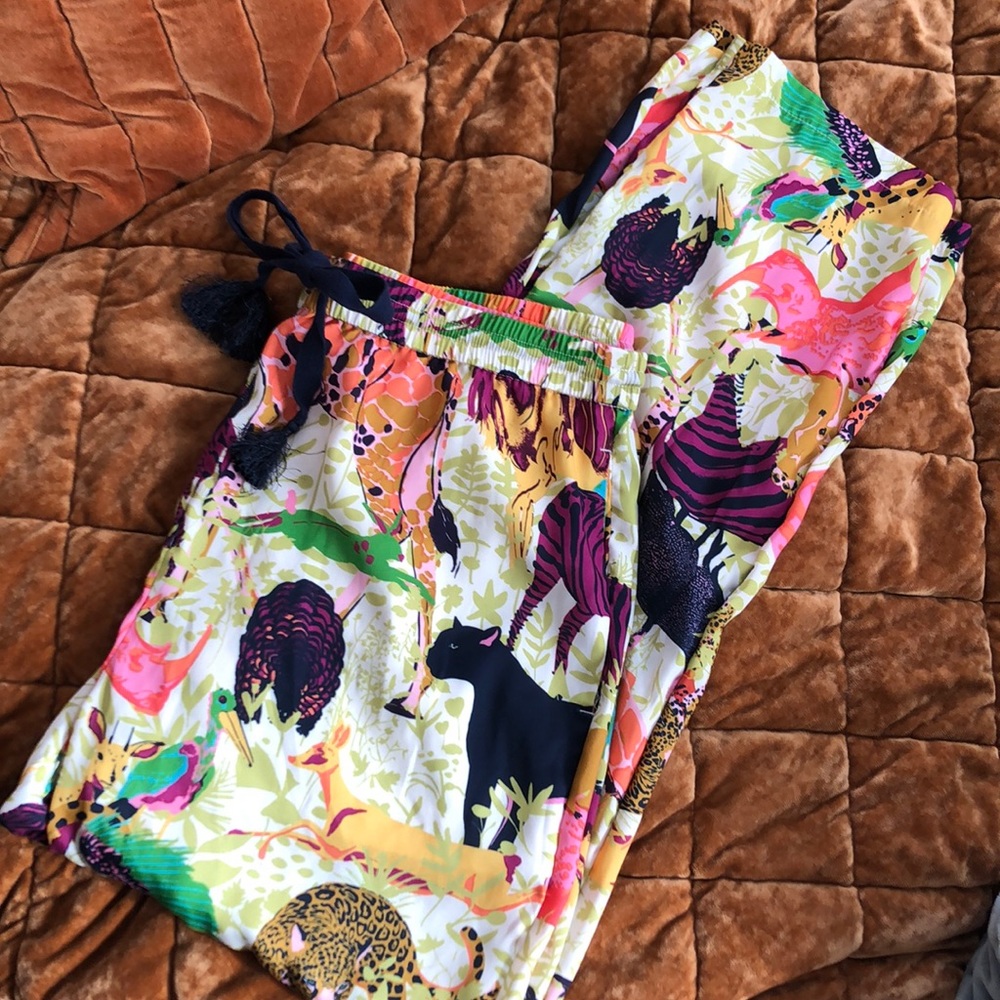 J Crew Wide Leg Jungle Ratti Pants